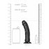 RealRock - dildo réaliste avec ventouse - 15,5cm (noir)