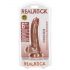 RealRock - Dildo à ventouse avec testicules - 15,5 cm (naturel foncé)