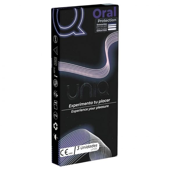 Uniq - Préservatif oral sans latex (3 unités)