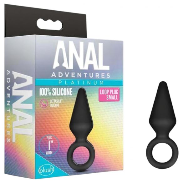 Anal Adventures Platinum S - Plug anal (noir) - petit