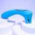 Evolved Heads or Tails - vibromasseur double extrémité rechargeable (bleu)