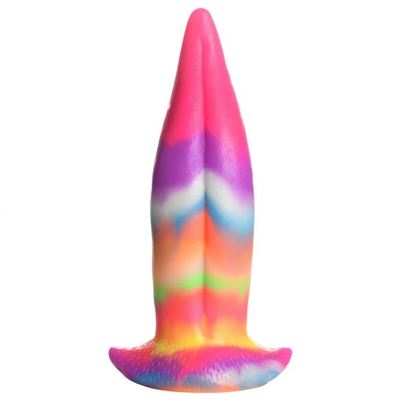 Langue Créature - Dildo en Silicone Lumineux - 21 cm (Arc-en-ciel)