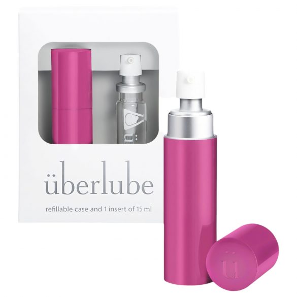 Überlube - Lubrifiant silicone avec étui de voyage - rose (15 ml)