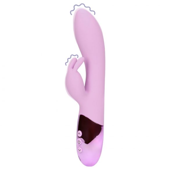 Loveline - Vibromasseur rechargeable à double stimulation avec oreilles de lapin (rose)