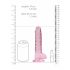 REALROCK - dildo réaliste translucide - rose (17cm)