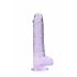 REALROCK - godemichet réaliste transparent - violet (19cm)