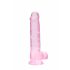 REALROCK - Dildo réaliste translucide - rose (19cm)