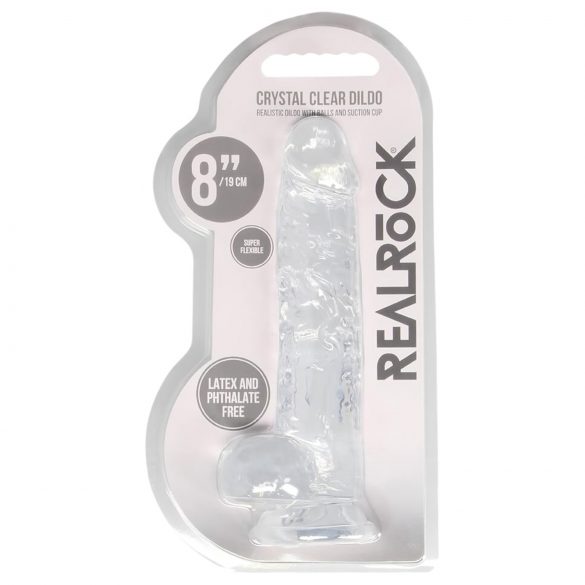 REALROCK - godemichet réaliste transparent (19 cm)