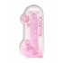 REALROCK - gode réaliste transparent - rose (22cm)