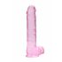 REALROCK - gode réaliste transparent - rose (22cm)