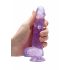 REALROCK - dildo réaliste translucide - violet (15cm)