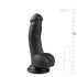 Easytoys - Dildo ventouse avec testicules (15cm) - noir