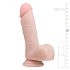 Easytoys - Dildo avec ventouse et testicules (17,5 cm) - Naturel