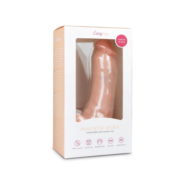 Easytoys - godemichet avec ventouse et testicules (20 cm) - naturel