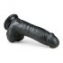 Easytoys - gode ventouse avec testicules (20 cm) - noir