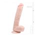 Dildo ventouse avec testicules (26,5 cm) – naturel