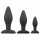 Le kit de godemiché anal Easytoys Rocket - noir (3 pièces)