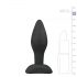 Easytoys - plug anal en silicone - petit (noir)