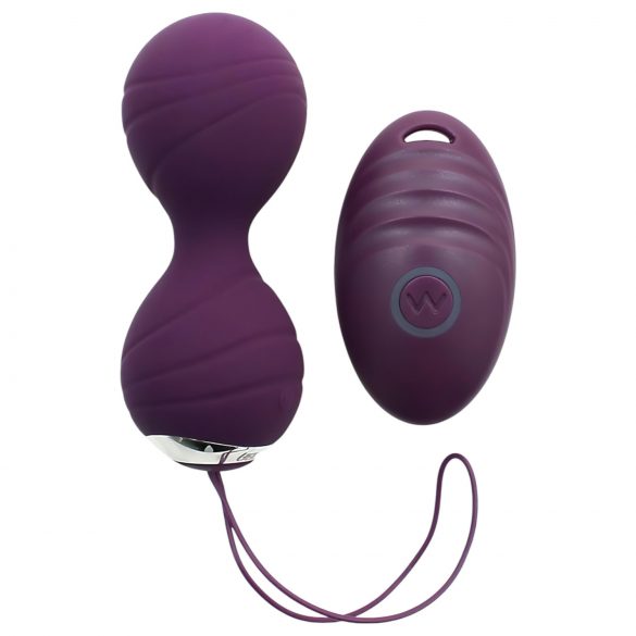 Rimba Cannes - œuf vibrant rechargeable radio (violet)