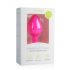 Easytoys Diamond - plug anal avec pierre blanche (moyen) - rose