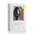 Easytoys Diamond - plug anal avec pierre blanche (moyen) - noir