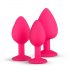 Easytoys Diamond - ensemble de plugs anaux (rose)