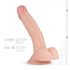 Derek Fantasy - dildo réaliste avec testicules - 22cm (naturel)