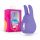 Bonnes Vibrations Teddy - vibromasseur rechargeable en forme de lapin (violet)