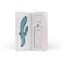 Bloom Violet Rabbit - vibromasseur rechargeable avec stimulateur du point G (turquoise)