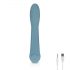 Bloom Rose - vibromasseur point G en silicone rechargeable (turquoise)