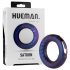 Hueman Saturn - anneau pénien vibrant étanche rechargeable (violet)