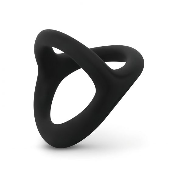 Bague de désir Easytoys - anneau flexible pour pénis et testicules (noir)