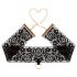 Rosy Gold - collier et menottes (noir)