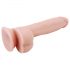 Monsieur Dixx 7.6 - gode ventouse avec testicules - naturel (19,5cm)