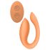 Glam - vibromasseur couple rechargeable avec télécommande (orange)