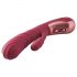 Dinky Jimmy K. Duo - vibromasseur rechargeable avec stimulateur clitoridien (rouge)