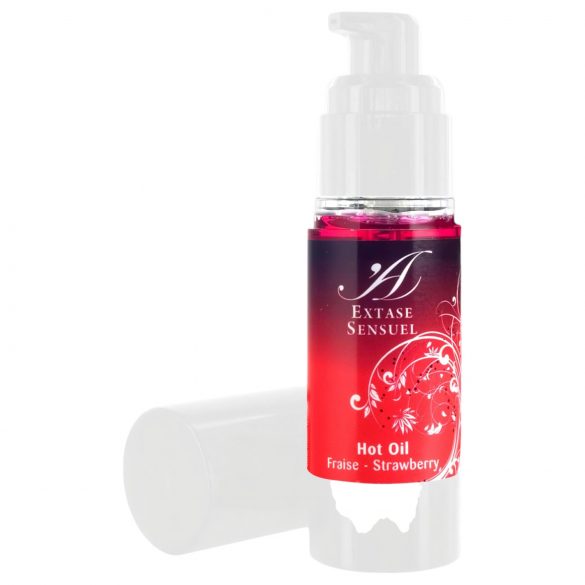 Extase Sensuel - huile de massage chauffante - fraise (30ml)