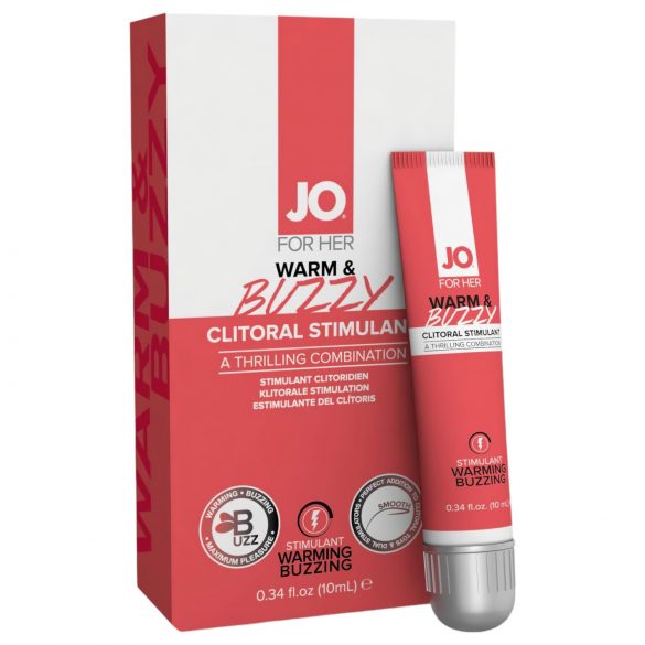 JO WARM & BUZZY - gel stimulant pour clitoris pour femmes (10ml)