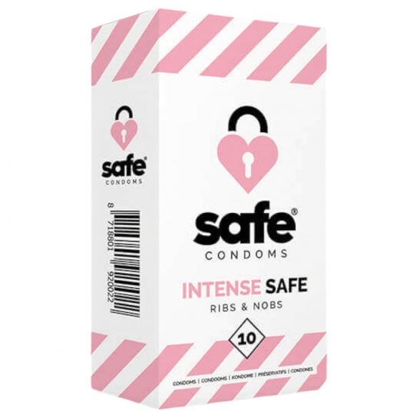 SAFE Intense Safe - préservatifs texturés (10 pièces)