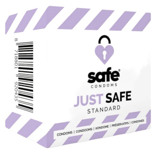 SAFE Just Safe - Préservatifs standards à la vanille (5 pièces)