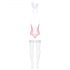 Obsessive - Costume de lapine (rose) - L/XL