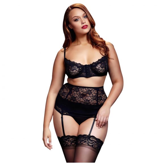 BACI Plus Size - ensemble de lingerie en dentelle - noir (XL-XXL)