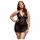 BACI Plus Size - Babydoll en dentelle à col halter - noir (XL-XXL)