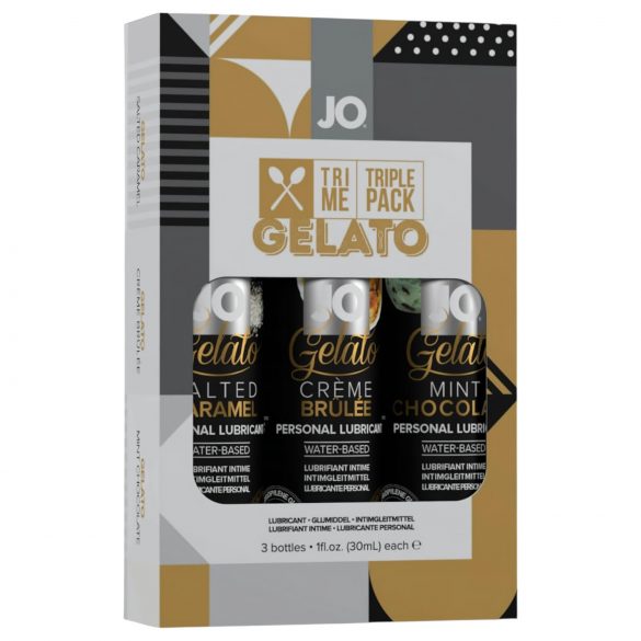 JO System Gelato - ensemble de lubrifiants aromatisés (3x30ml)