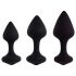 FEELZTOYS Bibi - ensemble de plugs anaux - noir (3 pièces)