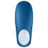 Satisfyer Double Whale - vibromasseur pour couple à deux moteurs (bleu)