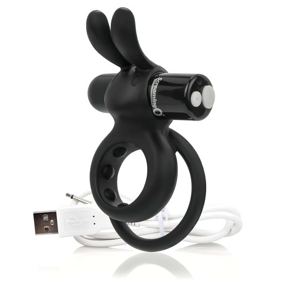 The Screaming O - anneau pénien vibrant rechargeable (noir)