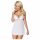 Obsessive 810-BAB-2 - babydoll en dentelle avec string (blanc) - L/XL