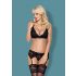 Obsessive 810-SEG-1 - ensemble lingerie dentelle (noir)