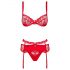 Obsessive Heartina - ensemble de lingerie (rouge)